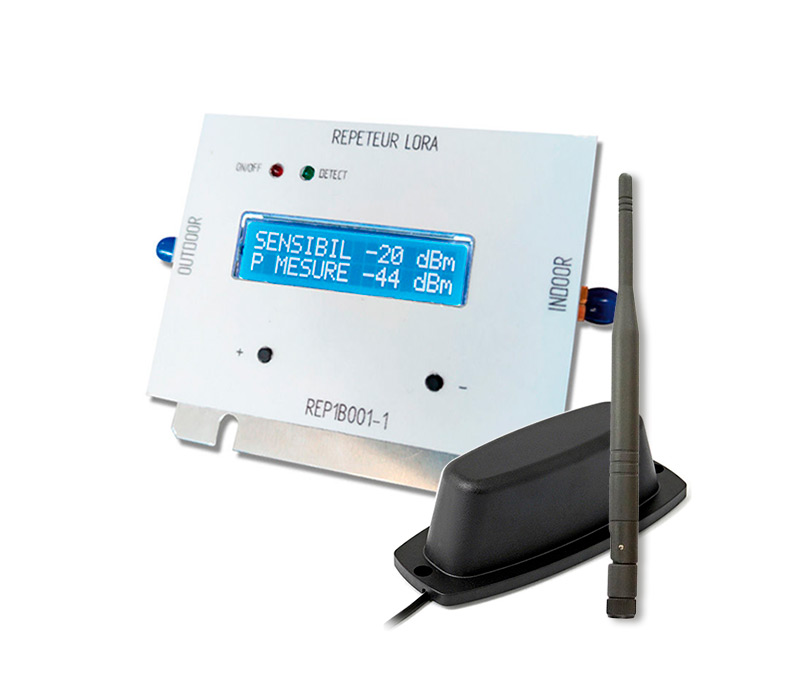 Pack LoRaWAN Signal Amplifier : Répéteur de réseau LoRaWAN + 2 antennes